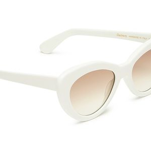 Illesteva Pamela white sunglasses